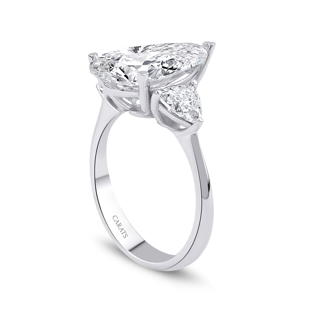 6.00 karat Damla Pırlanta Tektaş Yüzük