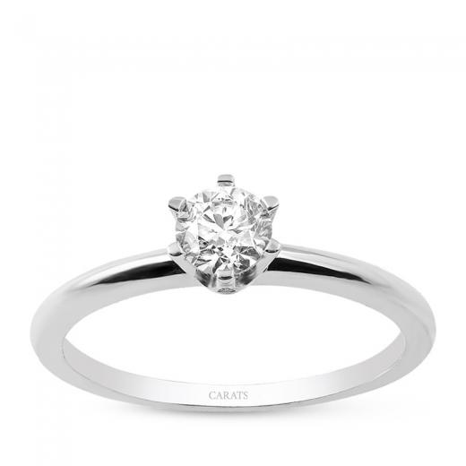 0.70 karat Laboratuvar Pırlanta Tektaş Yüzük