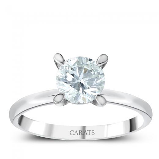 1.00 karat E VS1 Laboratuvar Pırlanta Tektaş Yüzük