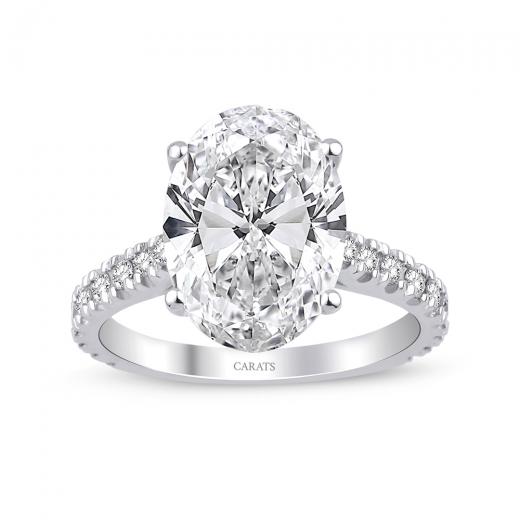5.50 karat Oval Pırlanta Yüzük